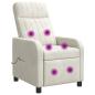 Preview: ARDEBO.de - Massage Relaxsessel Creme Samt (V)