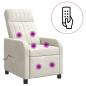 Preview: Massage Relaxsessel Creme Samt (V)