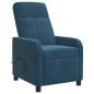 Preview: Massage Relaxsessel Blau Samt (V)