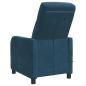 Preview: Massage Relaxsessel Blau Samt (V)