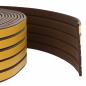 Preview: ARDEBO.de - Selbstklebende Fensterdichtung Braun 8 x 2 mm 50 m