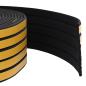 Preview: ARDEBO.de - Selbstklebende Fensterdichtung Schwarz 9 x 3 mm 25 m