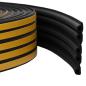 Preview: ARDEBO.de - Selbstklebende Fensterdichtung Schwarz 9 x 6 mm 25 m