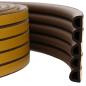 Preview: ARDEBO.de - Selbstklebende Fensterdichtung Braun 14 x 12 mm 12 m