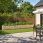 Preview: ARDEBO.de - Hochbeet im Garten Elfenbein 600 x 80 x 55 cm Stahl