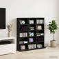 Preview: ARDEBO.de - CD Regal Schwarze Eiche 96 x 23,5 x 97,5 cm Holzwerkstoff