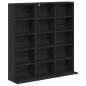 Preview: CD Regal Schwarze Eiche 96 x 23,5 x 97,5 cm Holzwerkstoff