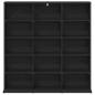 Preview: CD Regal Schwarze Eiche 96 x 23,5 x 97,5 cm Holzwerkstoff