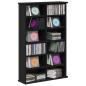 Preview: CD Regal Schwarz Eichen-Optik 60 x 17 x 92 cm Holzwerkstoff