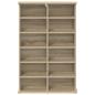 Preview: CD Regal Sonoma-Eiche 60 x 17 x 92 cm Holzwerkstoff