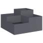 Preview: Gartenblumentopf Anthrazit 80 x 80 x 48 cm Stahl