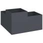 Preview: Gartenblumentopf Anthrazit 80 x 80 x 48 cm Stahl