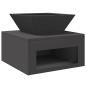 Preview: Feuerstelle Schwarz 50 x 50 x 40 cm Stahl