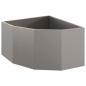 Preview: Eckpflanzer Rostoptik 60 x 60 x 35 cm Wetterfeststahl