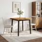 Preview: ARDEBO.de - 60 x 55 x 75 cm Massivholz Akazie Natürlich und Schwarz