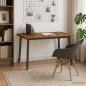 Preview: 90 x 55 x 75 cm Massivholz Akazie Natur und Kaffee Rechteckig