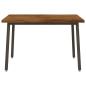 Preview: 90 x 55 x 75 cm Massivholz Akazie Natur und Kaffee Rechteckig