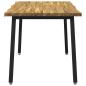 Preview: 90 x 55 x 75 cm Massivholz Akazie Weiß und Schwarz Rechtwinklig
