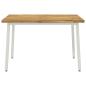 Preview: 90 x 55 x 75 cm Massivholz Akazie Weiß Rechtwinklig