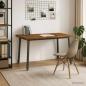 Preview: ARDEBO.de - 140 x 80 x 75 cm Massivholz Akazie Natur und Kaffee