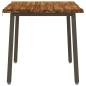 Preview: 90 x 90 x 75 cm Massivholz Akazie Natur und Kaffee Quadratisch