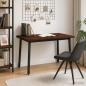Preview: ARDEBO.de - 120 x 90 x 75 cm Massivholz Akazie Dunkelbraun und Schwarz