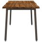 Preview: 120 x 90 x 75 cm Massivholz Akazie Natur und Kaffee