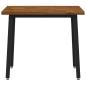 Preview: 90 x 55 x 75 cm Massivholz Akazie Nat?rlich und Schwarz
