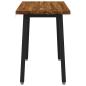 Preview: 90 x 55 x 75 cm Massivholz Akazie Nat?rlich und Schwarz