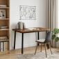Preview: 120 x 80 x 75 cm Massivholz Akazie Nat?rlich und Schwarz