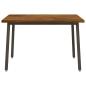 Preview: 120 x 80 x 75 cm Massivholz Akazie Natur und Kaffee