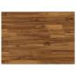 Preview: ARDEBO.de - Rechteckige Tischplatte 90 x 50 x 3,5 cm Rechtwinklig Natur
