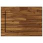 Preview: Rechteckige Tischplatte 90 x 50 x 3,5 cm Rechtwinklig Natur