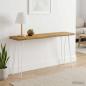 Preview: ARDEBO.de - Rechteckige Tischplatte 130 x 30 x 3 cm Rechteckig