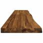 Preview: Rechteckige Tischplatte 90 x 50 x 3,5 cm Rechtwinklig Natur