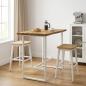 Preview: ARDEBO.de - Rechteckige Tischplatte 90 x 50 x 3,5 cm Rechtwinklig Weiß