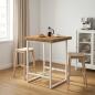 Preview: ARDEBO.de - Rechteckige Tischplatte 50 x 50 x 3 cm Quadratisch