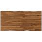 Preview: Tischplatte mit Live Edge 110 x 60 x 3,2 cm Rechteckig