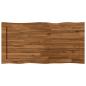 Preview: Tischplatte mit Live Edge 110 x 60 x 3,2 cm Rechteckig