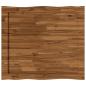 Preview: Tischplatte mit Live Edge 90 x 80 x 3,2 cm Rechteckig