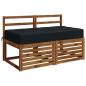 Preview: Sitzkissen SOEST 100 % Polyester Dunkelblau 120 x 80 x 15 cm