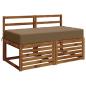 Preview: Sitzkissen SOEST 100 % Polyester Taupe 120 x 80 x 15 cm