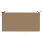 Preview: Sitzkissen SOEST 100 % Polyester Taupe 120 x 80 x 15 cm
