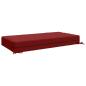 Preview: Sitzkissen SOEST 100 % Polyester Weinrot 120 x 80 x 15 cm