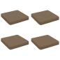 Preview: ARDEBO.de - 4-teilige Sitzkissen VUGHT 4 pcs 100 % Polyester Taupe