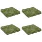 Preview: ARDEBO.de - 4-teilige Sitzkissen VUGHT 4 pcs 100 % Polyester Blattdesign