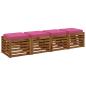 Preview: 4-teilige Sitzkissen VUGHT 4 pcs 100 % Polyester Rosa
