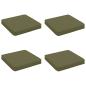 Preview: ARDEBO.de - 4-teilige Sitzkissen VUGHT 4 pcs 100 % Polyester Olivgrün