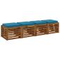 Preview: 4-teilige Sitzkissen VUGHT 4 pcs 100 % Polyester Himmelblau
