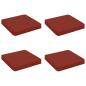 Preview: ARDEBO.de - 4-teilige Sitzkissen VUGHT 4 pcs 100 % Polyester Rot